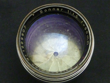 Sonnar 50mm 1.5　潰れた前枠