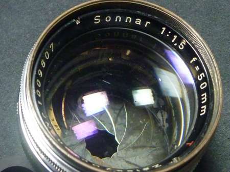 Sonnar 50mm 1.5　潰れた前枠