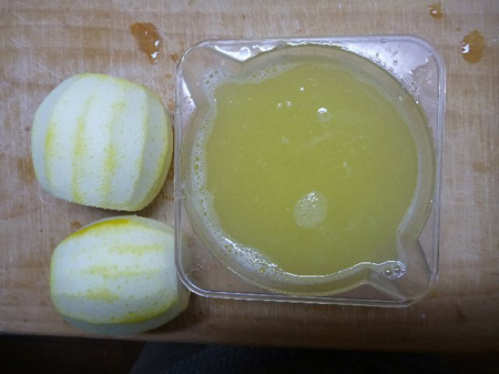 リモンチェッロ作り（原因は果汁）