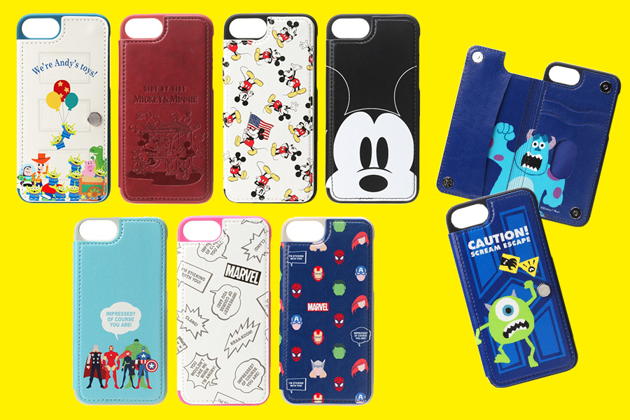 iPhone7/6s/6対応 ディズニー・マーベルキャラクター　バックフリップケース