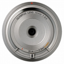 製品写真：オリンパス 15mm F8 ボディキャップレンズ BCL-1580 シルバー